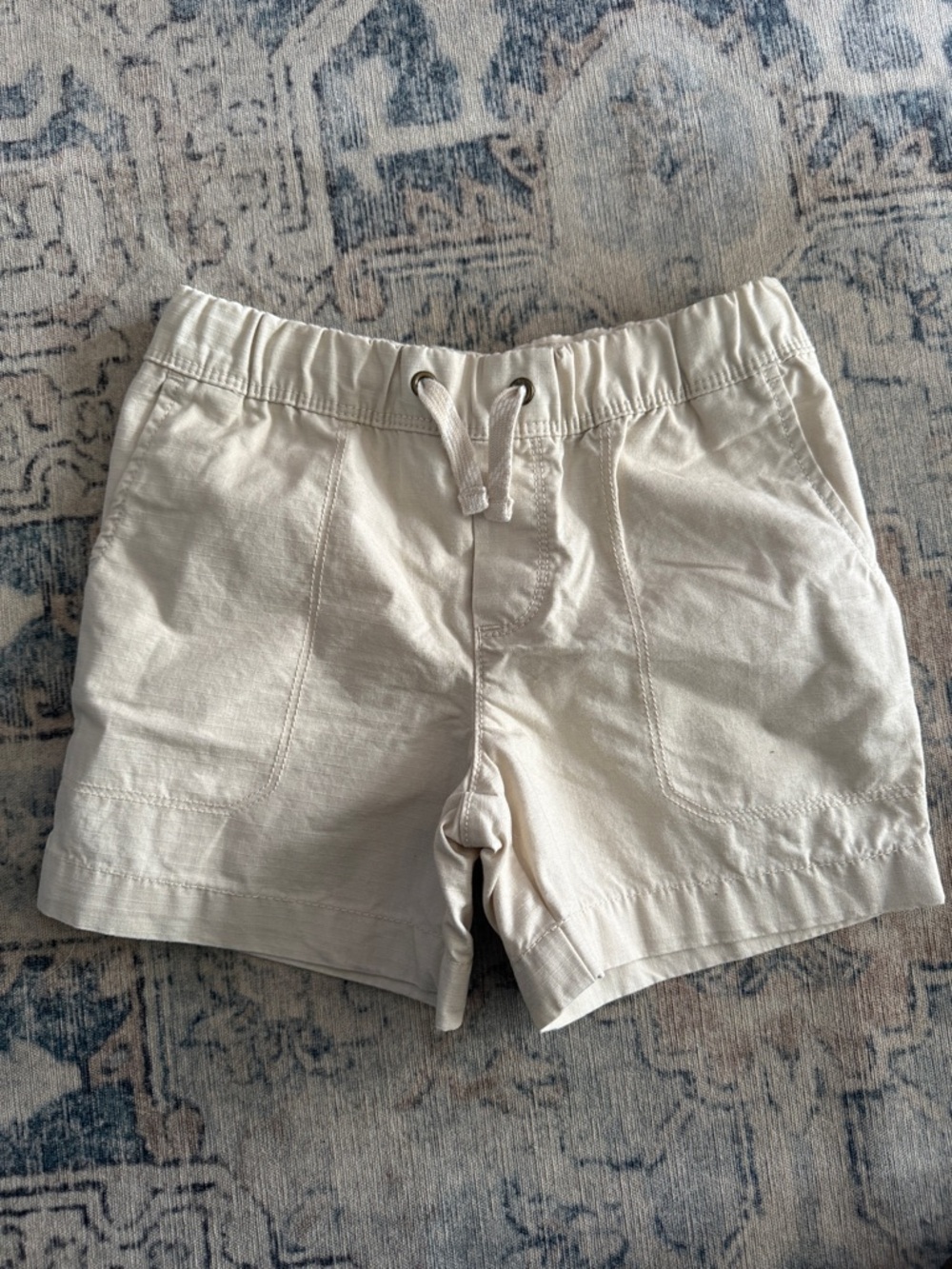 Carter's Cream Drawstring Girls' Shorts